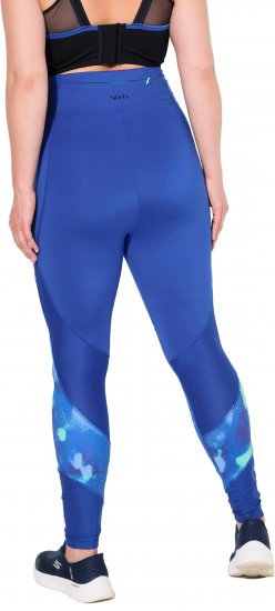 Ulla Popken Quick Dry Abstract Print Leggings Blue - Jeans & Bukser i Store Størrelser – Plus Size - Jeans og bukser, EU 42-70