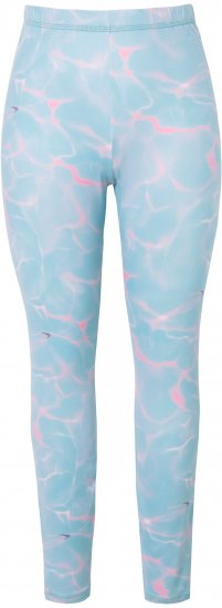 Ulla Popken Wave Print Ski Leggings Blue - Jeans & Bukser i Store Størrelser – Plus Size - Jeans og bukser, EU 42-70