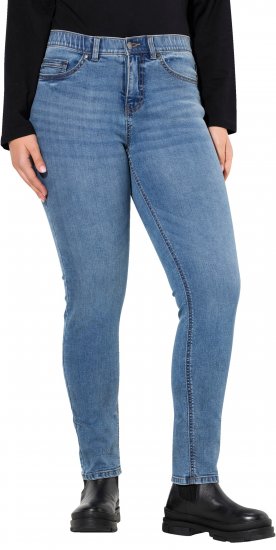 Ulla Popken Stretch Fit Slim Leg Jeans Blue - Jeans & Bukser i Store Størrelser – Plus Size - 
