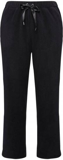 Ulla Popken Fleece Loungewear Pants Black - Jeans & Bukser i Store Størrelser – Plus Size - Jeans og bukser, EU 42-70
