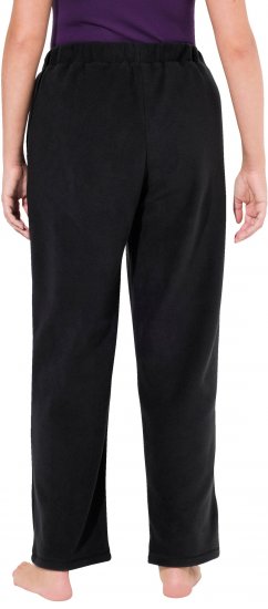 Ulla Popken Fleece Loungewear Pants Black - Jeans & Bukser i Store Størrelser – Plus Size - Jeans og bukser, EU 42-70