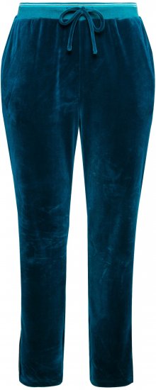 Ulla Popken Velvet Leggings Blue - Jeans & Bukser i Store Størrelser – Plus Size - Jeans og bukser, EU 42-70