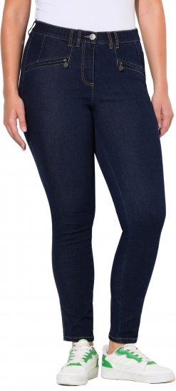 Ulla Popken High Waisted Stretch Fit Jeans Denim Blue - Jeans & Bukser i Store Størrelser – Plus Size - Jeans og bukser, EU 42-70