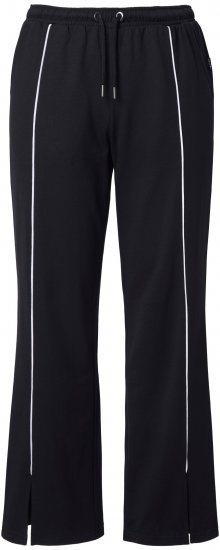 Ulla Popken Tracksuit Pants Black - Jeans & Bukser i Store Størrelser – Plus Size - Jeans og bukser, EU 42-70