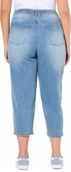 Ulla Popken Tapered Leg Mom Jeans Blue - Jeans & Bukser i Store Størrelser – Plus Size - Jeans og bukser, EU 42-70
