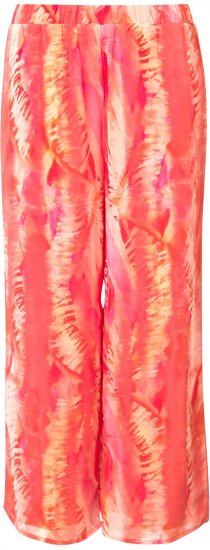 Ulla Popken Feather Batik Print Layered Chiffon Pants - Jeans & Bukser i Store Størrelser – Plus Size - Jeans og bukser, EU 42-70