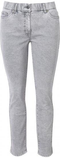 Ulla Popken Stretch Cotton Cargo Crop Pants White - Jeans & Bukser i Store Størrelser – Plus Size - Jeans og bukser, EU 42-70