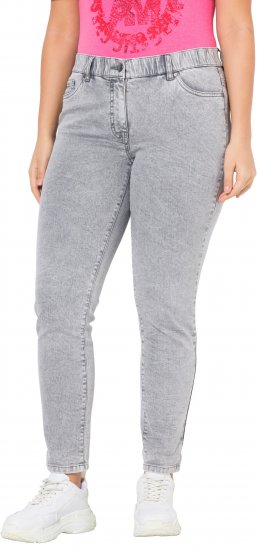 Ulla Popken Stretch Cotton Cargo Crop Pants White - Jeans & Bukser i Store Størrelser – Plus Size - Jeans og bukser, EU 42-70