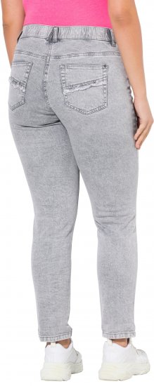 Ulla Popken Stretch Cotton Cargo Crop Pants White - Jeans & Bukser i Store Størrelser – Plus Size - Jeans og bukser, EU 42-70