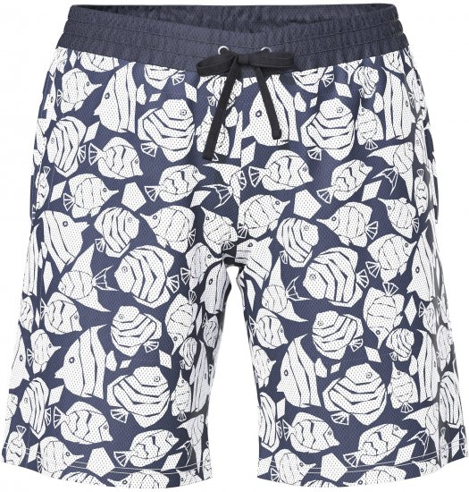 Ulla Popken Angelfish Mesh Shorts Blue - Jeans & Bukser i Store Størrelser – Plus Size - Jeans og bukser, EU 42-70