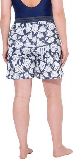 Ulla Popken Angelfish Mesh Shorts Blue - Jeans & Bukser i Store Størrelser – Plus Size - Jeans og bukser, EU 42-70