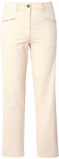 Ulla Popken Tapered Leg Mony Pants Dark Putty - Jeans & Bukser i Store Størrelser – Plus Size - 