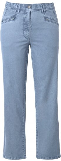 Ulla Popken Tapered Leg Mony Pants Atlantic Blue - Jeans & Bukser i Store Størrelser – Plus Size - 
