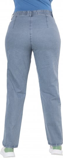 Ulla Popken Tapered Leg Mony Pants Atlantic Blue - Jeans & Bukser i Store Størrelser – Plus Size - 