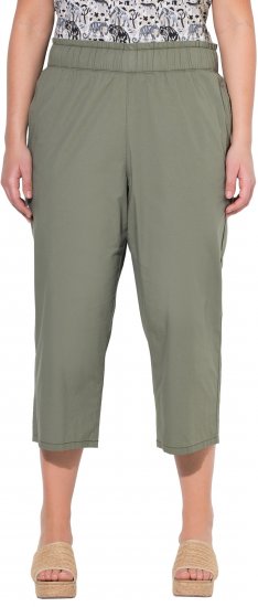 Ulla Popken Stretch Fit Paper Bag Culottes Green - Jeans & Bukser i Store Størrelser – Plus Size - Jeans og bukser, EU 42-70