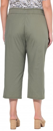 Ulla Popken Stretch Fit Paper Bag Culottes Green - Jeans & Bukser i Store Størrelser – Plus Size - Jeans og bukser, EU 42-70