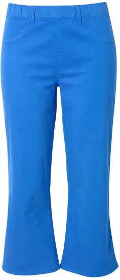 Ulla Popken Wide Leg Twill Mary Fit Culottes Deep Aqua - Jeans & Bukser i Store Størrelser – Plus Size - Jeans og bukser, EU 42-70