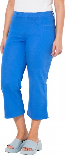 Ulla Popken Wide Leg Twill Mary Fit Culottes Deep Aqua - Jeans & Bukser i Store Størrelser – Plus Size - Jeans og bukser, EU 42-70