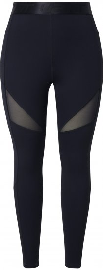 Ulla Popken Mesh Panel Quick Drying Performance Leggings Black - Jeans & Bukser i Store Størrelser – Plus Size - Jeans og bukser, EU 42-70