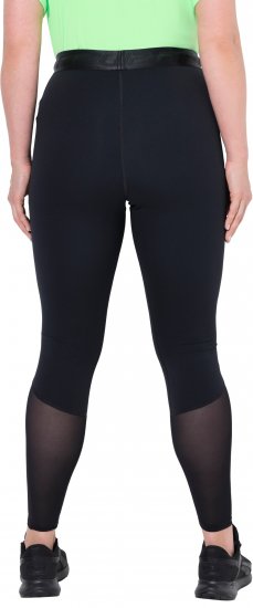 Ulla Popken Mesh Panel Quick Drying Performance Leggings Black - Jeans & Bukser i Store Størrelser – Plus Size - Jeans og bukser, EU 42-70