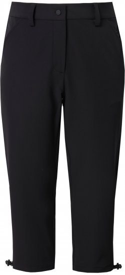 Ulla Popken Ultra Light Triple Function Cropped Softshell Pants Black - Jeans & Bukser i Store Størrelser – Plus Size - Jeans og bukser, EU 42-70