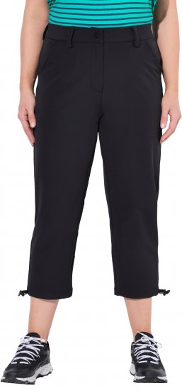 Ulla Popken Ultra Light Triple Function Cropped Softshell Pants Black - Jeans & Bukser i Store Størrelser – Plus Size - Jeans og bukser, EU 42-70