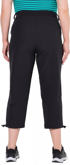 Ulla Popken Ultra Light Triple Function Cropped Softshell Pants Black - Jeans & Bukser i Store Størrelser – Plus Size - Jeans og bukser, EU 42-70