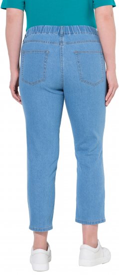 Ulla Popken Cropped Jeggings Light Blue Denim - Jeans & Bukser i Store Størrelser – Plus Size - Jeans og bukser, EU 42-70