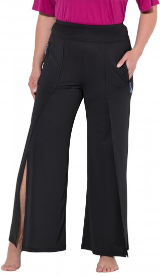 Ulla Popken Split Leg Uv Protective Pants Black - Jeans & Bukser i Store Størrelser – Plus Size - Jeans og bukser, EU 42-70