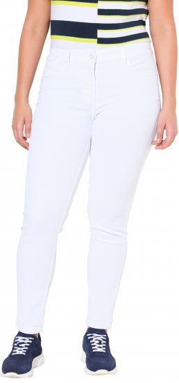 Ulla Popken White Denim Stretch Fit Jeans Snow White - Jeans & Bukser i Store Størrelser – Plus Size - Jeans og bukser, EU 42-70