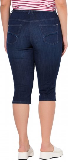 Ulla Popken Denim Elastic Waist Capres Blue - Jeans & Bukser i Store Størrelser – Plus Size - Jeans og bukser, EU 42-70