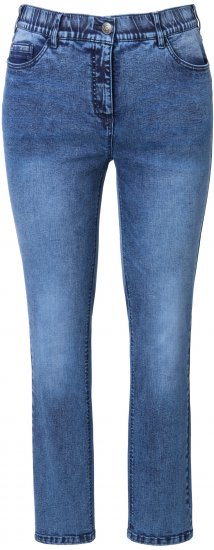 Ulla Popken Vintage Wash Stretch Fit Jeans Blue Denim - Jeans & Bukser i Store Størrelser – Plus Size - Jeans og bukser, EU 42-70