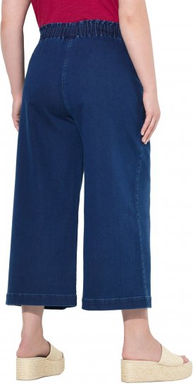 Ulla Popken Denim Culottes Denim Blue - Jeans & Bukser i Store Størrelser – Plus Size - Jeans og bukser, EU 42-70