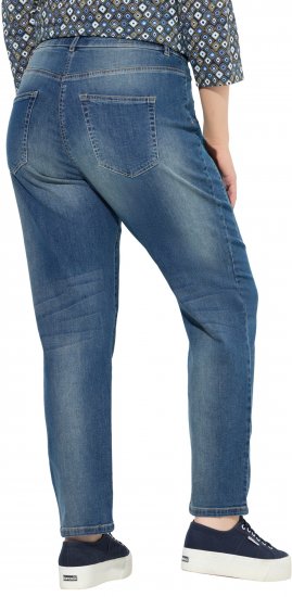 Ulla Popken Decorative Seam Stretch Fit Boyfriend Jeans Blue - Jeans & Bukser i Store Størrelser – Plus Size - Jeans og bukser, EU 42-70