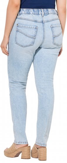 Ulla Popken Slim Leg Stretch Fit Jeans Light Blue Denim - Jeans & Bukser i Store Størrelser – Plus Size - 