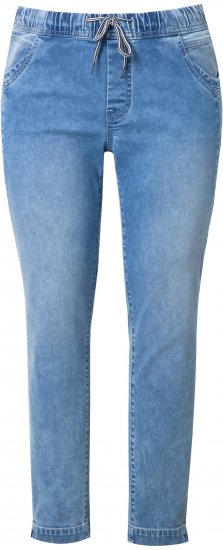 Ulla Popken Drawstring Jeggings Blue Denim - Jeans & Bukser i Store Størrelser – Plus Size - Jeans og bukser, EU 42-70