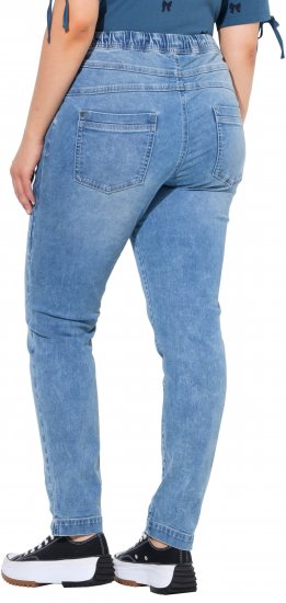 Ulla Popken Drawstring Jeggings Blue Denim - Jeans & Bukser i Store Størrelser – Plus Size - Jeans og bukser, EU 42-70