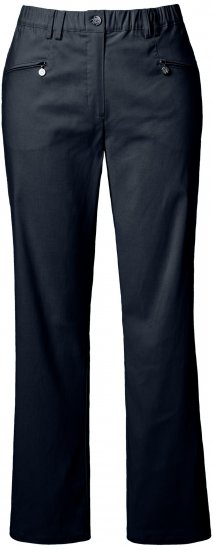 Ulla Popken Thermal Stretch Fit Mony Pants Navy Blue - Jeans & Bukser i Store Størrelser – Plus Size - 