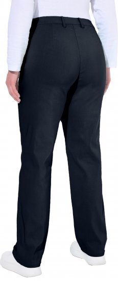 Ulla Popken Thermal Stretch Fit Mony Pants Navy Blue - Jeans & Bukser i Store Størrelser – Plus Size - 