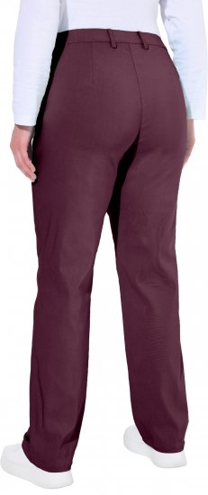 Ulla Popken Thermal Stretch Fit Mony Pants Aubergine - Jeans & Bukser i Store Størrelser – Plus Size - 