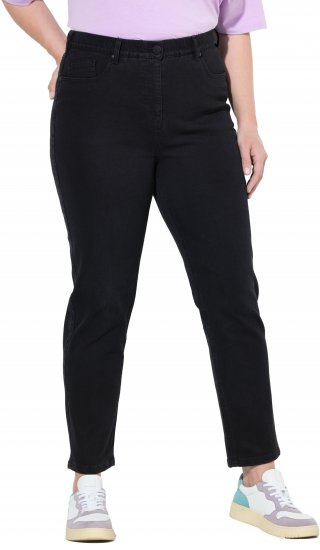 Ulla Popken Stretch Fit Mom Jeans Black - Jeans & Bukser i Store Størrelser – Plus Size - Jeans og bukser, EU 42-70