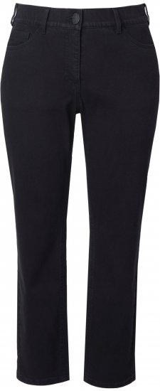 Ulla Popken Stretch Fit Boyfriend Jeans Black - Jeans & Bukser i Store Størrelser – Plus Size - Jeans og bukser, EU 42-70