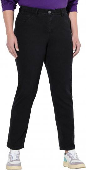 Ulla Popken Stretch Fit Boyfriend Jeans Black - Jeans & Bukser i Store Størrelser – Plus Size - Jeans og bukser, EU 42-70