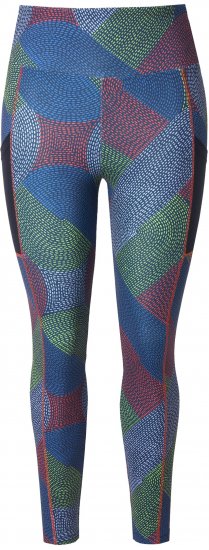 Ulla Popken Quick Drying Stitch Print Performance Leggings Grey - Jeans & Bukser i Store Størrelser – Plus Size - Jeans og bukser, EU 42-70