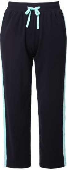 Ulla Popken Side Stripe Elastic Waist Joggers Black - Jeans & Bukser i Store Størrelser – Plus Size - Jeans og bukser, EU 42-70