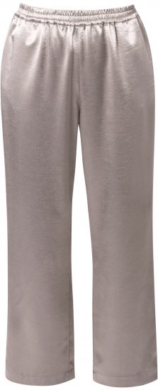 Ulla Popken Metallic Satin Elastic Waist Pants Orange - Jeans & Bukser i Store Størrelser – Plus Size - 