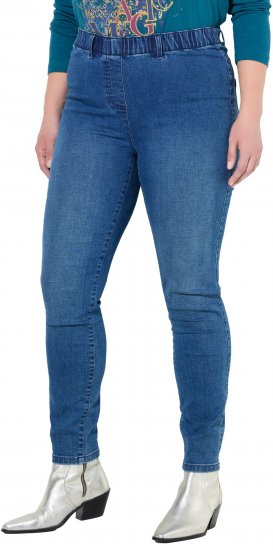 Ulla Popken Denim Jeggings Blue Denim - Jeans & Bukser i Store Størrelser – Plus Size - Jeans og bukser, EU 42-70