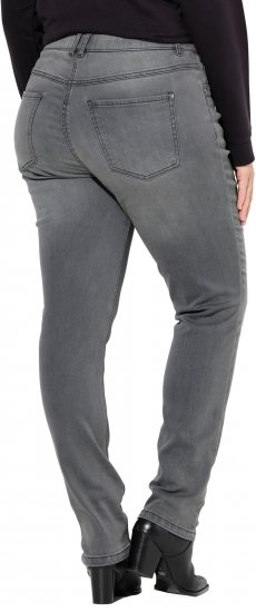 Ulla Popken Rivet Studded Stretch Fit Jeans Grey Denim - Jeans & Bukser i Store Størrelser – Plus Size - Jeans og bukser, EU 42-70