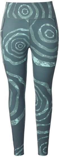 Ulla Popken Quick Drying Ripple Print Sport Leggings Black - Jeans & Bukser i Store Størrelser – Plus Size - Jeans og bukser, EU 42-70
