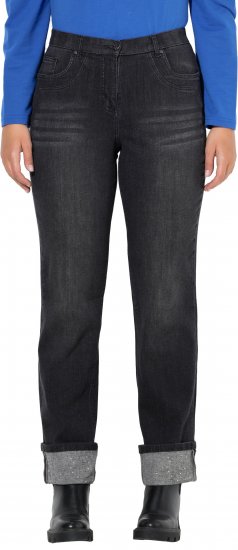 Ulla Popken Rhinestone Studded Jeans Grey - Jeans & Bukser i Store Størrelser – Plus Size - 
